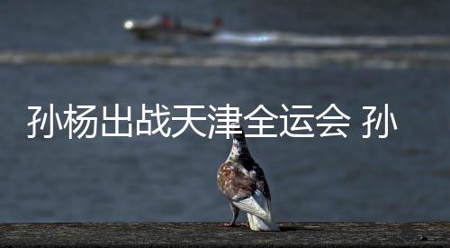 出战天津团旗担任代表全运浙江会 孙杨孙杨手